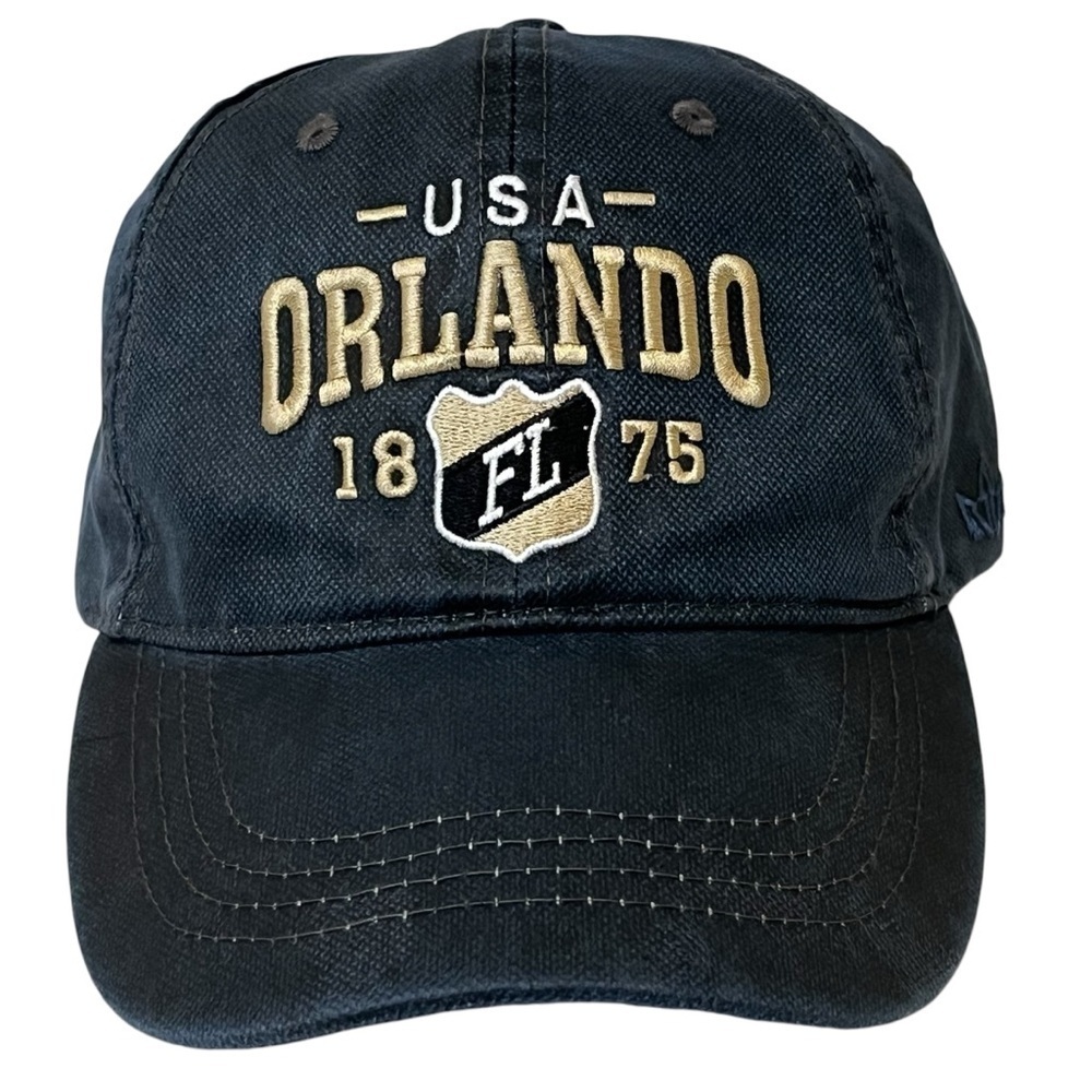 Orlando Embroidered Adjustable Blue Ball Cap Cap